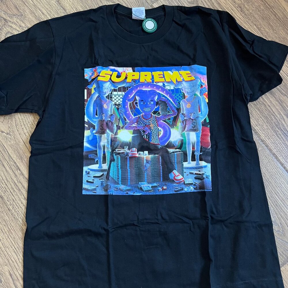 Supreme Richest Tee Men's Medium Black